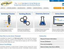 Tablet Screenshot of chembridge.com